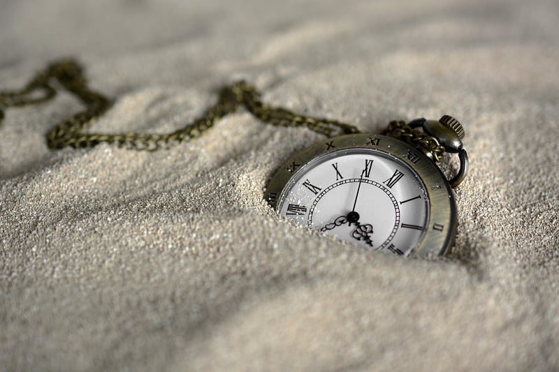 Clock with time travel concept